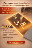 Tablero de Notas LED con Luz USB
