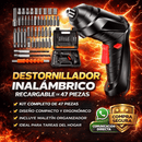 DESTORNILLADOR INALÁMBRICO RECARGABLE DE 47 PIEZAS