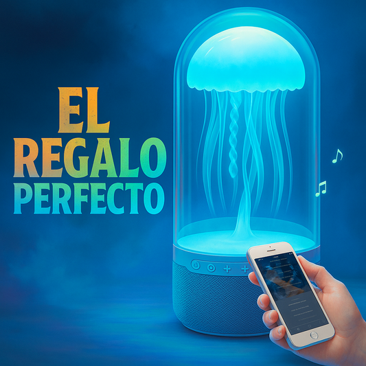 LAMPARA LED  PARLANTE TIPO MEDUSA